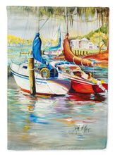 Load image into Gallery viewer, Ecor Rouge Sailboat Flag Canvas House Size JMK1161CHF