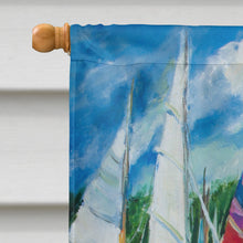 Load image into Gallery viewer, Eastern Shore Sailboats Flag Canvas House Size JMK1162CHF