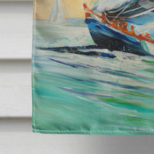 Load image into Gallery viewer, Cruising the Coast Sailboats Flag Canvas House Size JMK1163CHF