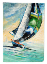 Load image into Gallery viewer, Cruising the Coast Sailboats Flag Canvas House Size JMK1163CHF