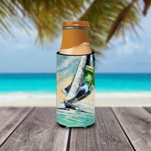 Load image into Gallery viewer, Cruising the Coast Sailboats Slim Can Hugger – Fun &amp; Functional Drink Coolers JMK1163MUK