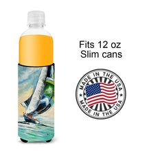 Load image into Gallery viewer, Cruising the Coast Sailboats Slim Can Hugger – Fun &amp; Functional Drink Coolers JMK1163MUK