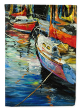 Load image into Gallery viewer, Boat Talk Sailboats Flag Canvas House Size JMK1164CHF
