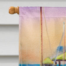 Load image into Gallery viewer, Purple Sailboats Flag Canvas House Size JMK1165CHF