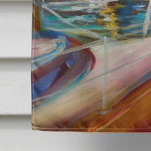 Load image into Gallery viewer, Purple Sailboats Flag Canvas House Size JMK1165CHF