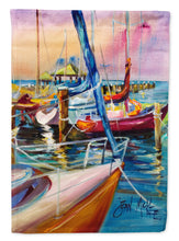 Load image into Gallery viewer, Purple Sailboats Flag Canvas House Size JMK1165CHF