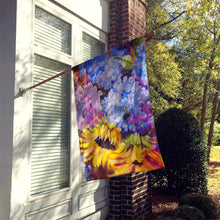 Load image into Gallery viewer, Hydrangeas and Sunflowers Flag Canvas House Size JMK1175CHF