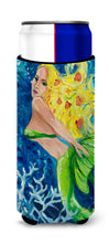Load image into Gallery viewer, Blonde Mermaid Slim Can Hugger – Fun &amp; Functional Drink Coolers JMK1179MUK