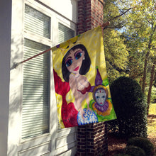 Load image into Gallery viewer, Mardi Gras Queen Mermaid Flag Canvas House Size JMK1180CHF