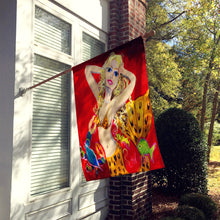 Load image into Gallery viewer, Red Mermaid Flag Canvas House Size JMK1181CHF