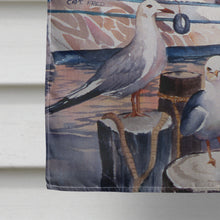 Load image into Gallery viewer, Sea Gulls and shrimp boats Flag Canvas House Size JMK1196CHF