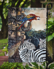 Load image into Gallery viewer, Zebras and Parrots Garden Flag - Outdoor Decorative Yard Flag JMK1200GF