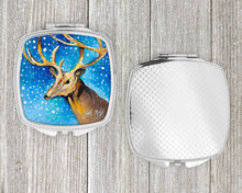 Load image into Gallery viewer, Reindeer Compact Mirror – Stylish Purse Mirror with Artistic Covers JMK1206SCM