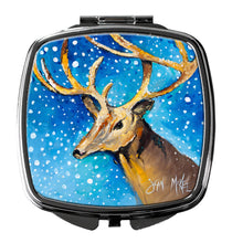 Load image into Gallery viewer, Reindeer Compact Mirror – Stylish Purse Mirror with Artistic Covers JMK1206SCM