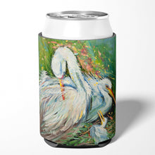 Load image into Gallery viewer, White Egret in the rain Can or Bottle Hugger JMK1210CC