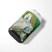 Load image into Gallery viewer, White Egret in the rain Can or Bottle Hugger JMK1210CC