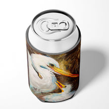 Load image into Gallery viewer, White Egret feeding baby Can or Bottle Hugger JMK1211CC