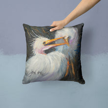 Load image into Gallery viewer, White Egret Canvas Throw Pillow - 14x14 Decorative Pillow – Art for Your Home &amp; Patio JMK1213PW1414