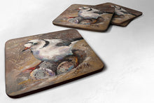 Load image into Gallery viewer, Piping Plover Coasters - Set of 4 Lightweight Foam, Absorbent Drink Coasters JMK1215FC