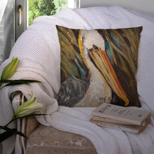 Load image into Gallery viewer, Pelican lookin West Canvas Throw Pillow - 14x14 Decorative Pillow – Art for Your Home &amp; Patio JMK1216PW1414