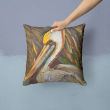 Load image into Gallery viewer, Pelican lookin East Canvas Throw Pillow - 14x14 Decorative Pillow – Art for Your Home &amp; Patio JMK1217PW1414
