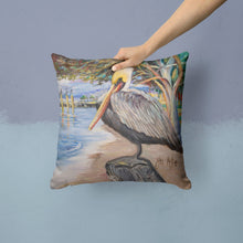 Load image into Gallery viewer, Pelican Bay Canvas Throw Pillow - 14x14 Decorative Pillow – Art for Your Home &amp; Patio JMK1218PW1414