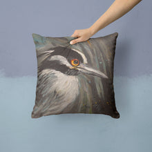 Load image into Gallery viewer, Night Heron Canvas Throw Pillow - 14x14 Decorative Pillow – Art for Your Home &amp; Patio JMK1219PW1414