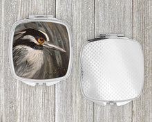 Load image into Gallery viewer, Night Heron Compact Mirror – Stylish Purse Mirror with Artistic Covers JMK1219SCM