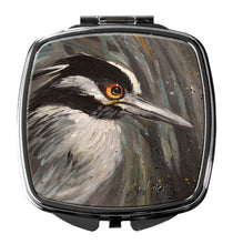 Load image into Gallery viewer, Night Heron Compact Mirror – Stylish Purse Mirror with Artistic Covers JMK1219SCM