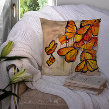 Load image into Gallery viewer, Butterflies Canvas Throw Pillow - 14x14 Decorative Pillow – Art for Your Home &amp; Patio JMK1220PW1414