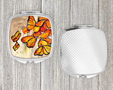 Load image into Gallery viewer, Butterflies Compact Mirror – Stylish Purse Mirror with Artistic Covers JMK1220SCM