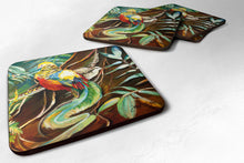 Load image into Gallery viewer, Mandarin Pheasant Coasters - Set of 4 Lightweight Foam, Absorbent Drink Coasters JMK1221FC