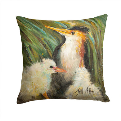 Happy Family Canvas Throw Pillow - 14x14 Decorative Pillow – Art for Your Home & Patio JMK1225PW1414