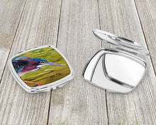 Load image into Gallery viewer, Green Heron Compact Mirror – Stylish Purse Mirror with Artistic Covers JMK1226SCM