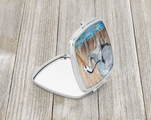 Load image into Gallery viewer, Blue Heron Compact Mirror – Stylish Purse Mirror with Artistic Covers JMK1228SCM