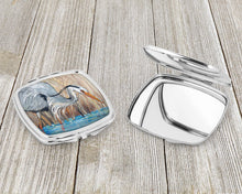 Load image into Gallery viewer, Blue Heron Compact Mirror – Stylish Purse Mirror with Artistic Covers JMK1228SCM