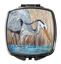 Load image into Gallery viewer, Blue Heron Compact Mirror – Stylish Purse Mirror with Artistic Covers JMK1228SCM