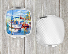 Load image into Gallery viewer, Towering Q Sailboats Compact Mirror – Stylish Purse Mirror with Artistic Covers JMK1230SCM