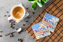 Load image into Gallery viewer, Runaway Sailboats Coasters - Set of 4 Lightweight Foam, Absorbent Drink Coasters JMK1233FC