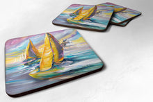 Load image into Gallery viewer, Middle Bay Lighthouse Sailboats Coasters - Set of 4 Lightweight Foam, Absorbent Drink Coasters JMK1234FC