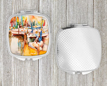 Load image into Gallery viewer, Pelicans and Sailboats Compact Mirror – Stylish Purse Mirror with Artistic Covers JMK1238SCM