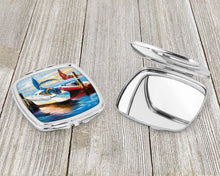 Load image into Gallery viewer, Symmetry Sailboats Compact Mirror – Stylish Purse Mirror with Artistic Covers JMK1242SCM