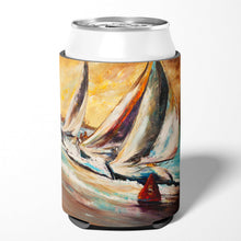 Load image into Gallery viewer, Boat Race Sailboats Can or Bottle Hugger JMK1244CC