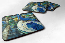 Load image into Gallery viewer, Sailboats Coasters - Set of 4 Lightweight Foam, Absorbent Drink Coasters JMK1245FC