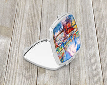 Load image into Gallery viewer, Tree Boats Sailboats Compact Mirror – Stylish Purse Mirror with Artistic Covers JMK1247SCM