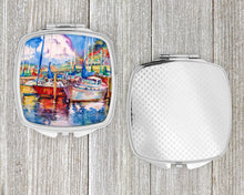 Load image into Gallery viewer, Tree Boats Sailboats Compact Mirror – Stylish Purse Mirror with Artistic Covers JMK1247SCM