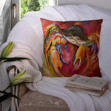 Load image into Gallery viewer, Crab Stars Canvas Throw Pillow - 14x14 Decorative Pillow – Art for Your Home &amp; Patio JMK1249PW1414