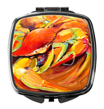 Load image into Gallery viewer, Crab Spice Compact Mirror – Stylish Purse Mirror with Artistic Covers JMK1250SCM