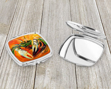 Load image into Gallery viewer, Small Orange Crab Compact Mirror – Stylish Purse Mirror with Artistic Covers JMK1251SCM