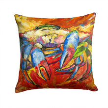 Load image into Gallery viewer, Red Crab Canvas Throw Pillow - 14x14 Decorative Pillow – Art for Your Home &amp; Patio JMK1252PW1414